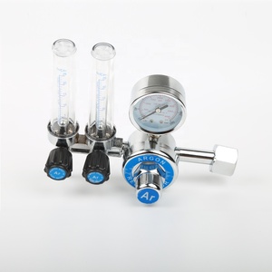 全黄铜阀体双流量计氩气调节器 - Product Image 1