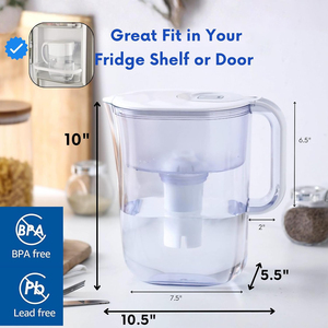 Carafe filtrante à eau alcaline portable en plastique OEM 3,5 L - Product Image 5