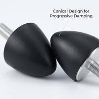 Amortisseur de vibrations en caoutchouc conique Jacey de type VP pour moteur de compresseur d'air