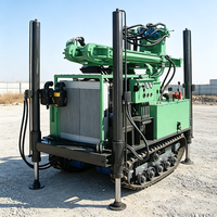 Mikton Foreuse pneumatique sur chenilles à profondeur de forage réglable MKDQZ-160 pour puits d'eau, adaptée à diverses conditions géologiques