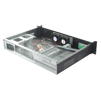 1,5 U menara komputer kecil kontrol industri Motherboard ATX tinggi penuh dimasukkan secara horizontal kartu grafis 1U stok Server