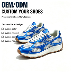 Chaussures de sport pour hommes, nouvelle tendance, design tendance, respirantes, en mesh, à lacets, confortables, pour la course à pied - Product Image 1