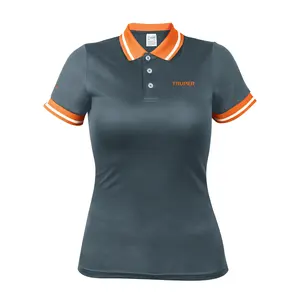 Camiseta Polo Deportiva para Mujer BOX 1, Gris, Talla L, TRUPER - Product Image 1