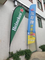 Drapeaux à plumes personnalisés de haute qualité pour la publicité d'événements en plein air sur la plage, bannière publicitaire volante en forme de larme personnalisée