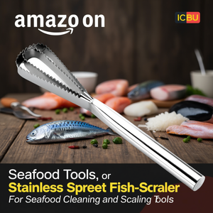 Squamatore per pesci in acciaio inossidabile di livello professionale per la pulizia e la squamatatura di frutti di mare - Product Image 3