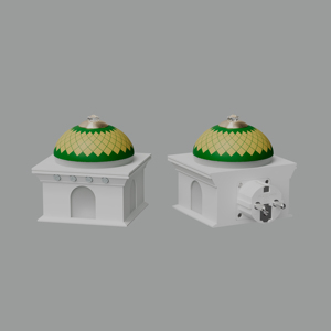 Altavoz con forma de mezquita, luz nocturna LED con control táctil, lámpara de recitación Murottal Ruqyah Zikir, regalo musulmán para Ramadán - Product Image 4