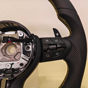 Volante Deportivo Personalizado Amarillo para <span class=keywords><strong>BMW</strong></span> E60 330i <span class=keywords><strong>430i</strong></span> F10 F30 E70 E90 Z4 X3 F30 F34 F15 F90 E84 E92 M3 M5 - Product Image 4