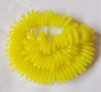 Anneau d'amortissement en caoutchouc PU, anneau tampon élastique résistant à l'usure pour l'accouplement d'arbres de machines, plusieurs tailles