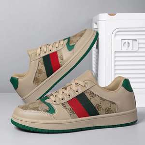 Zapatillas Retro de Diseñador de Lujo para Hombre 2026, Zapatillas GG de Primavera, Casuales, Transpirables, con Aumento de Altura, de Cuero Genuino, Venta al Por Mayor - Product Image 1