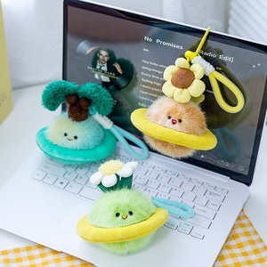 Ciondolo Peluche a Forma di Piccolo Pianeta, Ciondolo Peluche a Forma di Piccola Fiore, Charm per Borse, Regali di San Valentino, Giocattoli di Peluche - Product Image 6