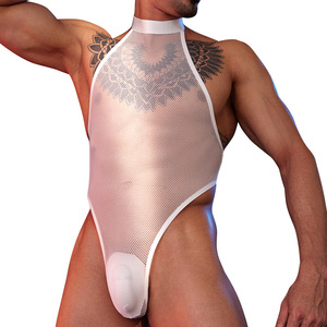 Lingerie pour hommes à la mode transfrontalière européenne et américaine grande maille respirante haute élastique modelage du corps culotte <span class=keywords><strong>sexy</strong></span> pour hommes - Product Image 1