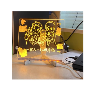 DHF006 热销DIY儿童发光画板 儿童透明亚克力荧光板 拼图绘画玩具魔术板 - Product Image 4