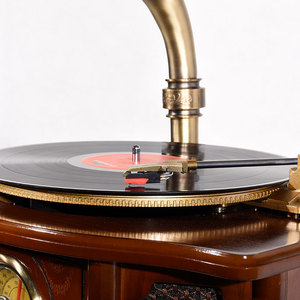 Giradischi CD-MP3 radio AM/FM in legno con riproduzione UFD / SD MP3 e altoparlanti integrati - Product Image 6