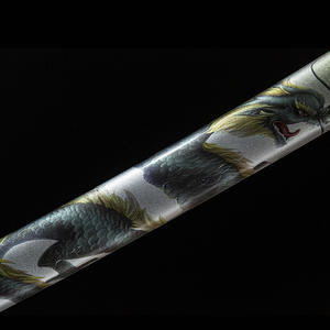 ดาบลองฉวนยาว 102 ซม. และเครื่องประดับอาวุธ ดาบทรงมังกรเขียวตีขึ้นรูปด้วยมือชิ้นเดียว อุปกรณ์ประกอบฉากภาพยนตร์แอนิเมชั่น ดาบซามูไร - Product Image 3