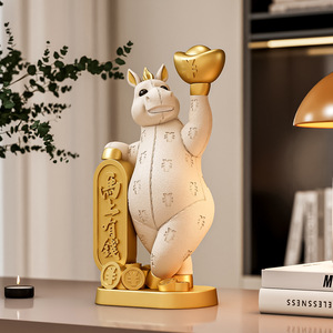 Decorazione da Scrivania Originale Dipinta a Mano con Motivo di Cavalli, Ideale per Ufficio, Mobili TV e Vetrinette, Regalo di Inaugurazione Casa - Product Image 3