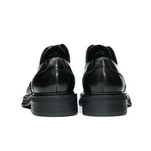 2025 dernière conception élégante britannique authentique en cuir véritable hommes chaussures habillées noires bout pointu PU semelle intérieure sans lacet pour le printemps - Product Image 6