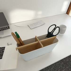 Boîte de rangement cosmétique rectangulaire en <span class=keywords><strong>plastique</strong></span>, porte-pinceaux de maquillage, organisateur, écologique, sans <span class=keywords><strong>plastique</strong></span>, pour les accessoires de beauté des femmes - Product Image 4