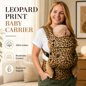 Accepter personnalisé 100% coton naturel confortable imprimé léopard tissu Denim pour bébé fronde porte-bébé tissu - Product Image 6