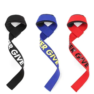 Wholesale Fitness Nylon Wrist Cuff Custom Logo Wrist Wrap Weightlifting Gym Weight Lifting Straps