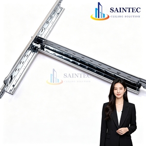 Sistema de Rejilla para Techo Suspendido de Acero Galvanizado Estándar de <span class=keywords><strong>15</strong></span>/16 Pulgadas, Rejilla de Techo de Hierro para Hospital - Product Image 2