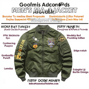 Chaqueta acolchada formal para hombre vintage de otoño con diseño a prueba de viento e impermeable con cierre de cremallera bordado y logotipo frontal - Product Image 3