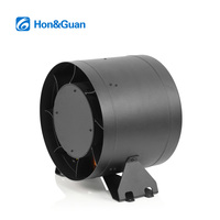 Ventilateur en ligne à flux mixte EC 250 mm 220-240 V, moteur à profil bas, contrôle de vitesse 0-10 V, grand débit d'air