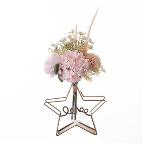 Bouquet de fleurs artificielles CallaFloral, roses roses, hortensias, décoration murale, décoration intérieure CF01304 - Product Image 5