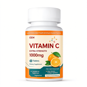 Vitamina C 1000mg para Adultos, Antioxidante y Refuerzo Inmunológico, Suplemento Diario, 60 Tabletas de Grado Alimenticio - Product Image 1