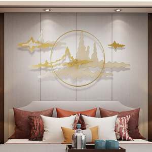 Decorazione da parete in metallo e in ferro per soggiorno strumento di arredamento per la casa decorazione tridimensionale di nuovo stile - Product Image 5