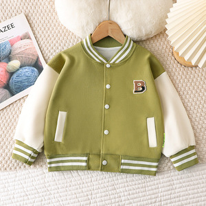 Automne hiver Baseball uniforme <span class=keywords><strong>pour</strong></span> enfants garçons filles veste de sport décontracté bébé Cardigan haut grande épaule moyenne élégant <span class=keywords><strong>Blazer</strong></span> - Product Image 5