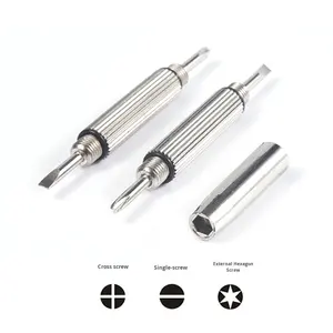 Kit de réparation combiné pour lunettes sans monture, comprenant des plaquettes de nez, un tournevis, une clé à écrous, un jeu de 1000 pièces pour la décoration métallique et l'usage domestique. - Product Image 4