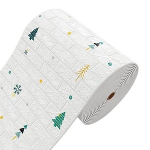 <b>3D</b> Wall Stickers Christmas Pattern Self Adhesive PVC Matte Finish Home Decoration <b>Wallpaper</b> - Product Image 1