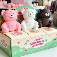 Mignon Ours en Peluche Géant à Rebond Lent, Jouet à Presser Créatif Anti-Stress, Cadeau d'Anniversaire et de Fêtes, Boîte Mystère, Vente en Gros