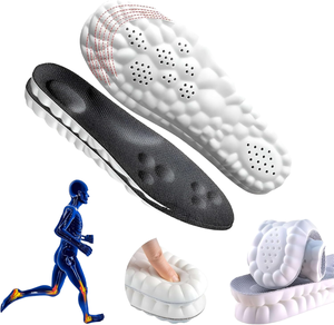 2 Pares de Plantillas de Espuma Viscoelástica en Forma de U con Tecnología 4D Cloud, Súper Suaves y Cómodas, Ajuste Perfecto (Negro, Hombre 8-11.5), Flexibles - Product Image 1