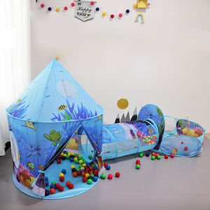 Niño al aire libre Snowfield Nail Three-season Tent Garden Auto Starter Play House 3PC Ocean World Kids Ball Pit Tunnel Toddlers Play - Product Image 4