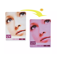 Kundenspezifische Plastik-PVC-UV-Sensor-Testkarten mit Digitaldruck zur Messung der Ultraviolettstrahlenintensität