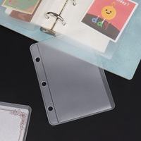 A5 A6 A7 Mini pochette de reliure en PVC transparent pochettes de reliure sans fermeture à glissière côté ouvert enveloppes de reliure budgétaire étanche enveloppe de trésorerie
