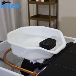 Lit de lavage capillaire Kisen avec installation de tuyauterie fixe offrant une circulation d'eau puissante et une thérapie de massage apaisante du cuir chevelu - Product Image 3