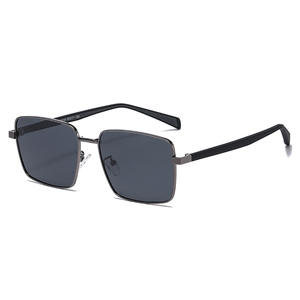 Lunettes de soleil polarisées pour hommes Ks-3816, monture carrée en métal, UV400, anti-éblouissement, pour la conduite et la pêche, verres TAC de classe 2, noires - Product Image 5
