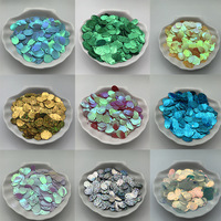 Vente en gros usine de paillettes ovales en PET 9*13 en forme d'œuf pour vêtements de scène, emballage de perles et décoration de sacs cosmétiques 26050701