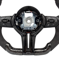 Volant en carbone forgé de style manuel avec LED pour BMW F10 F11 F15 F16 F20 F21 F22 F30 F31 F32 F33 F34 F35 F36 M3 F80