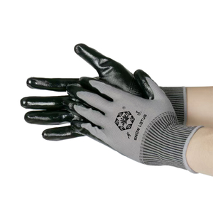 قفازات أمان متعددة الاستخدامات مغموسة بالنتريل، قفازات عمل مطلية بطبقة نايلون على راحة اليد - Product Image 4