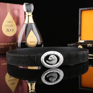 Ceinture pour homme en cuir de crocodile véritable, ceinture de luxe en peau d'alligator, ceinture en cuir véritable haut de gamme pour homme, style business décontracté - Product Image 1