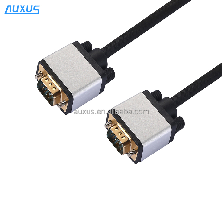 Высокое качество компьютера металла кабель vga, 3 + 5 типа, 15 pin