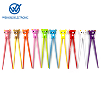 Baguettes en silicone pour enfants, motif dessin animé, amusantes et mignonnes, pour clavier et pavé numérique