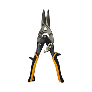 10 pouces industriel coupe droite broderie étain cisailles bord lisse élagage acier ciseaux cisailles avec poignée en caoutchouc bricolage qualité - Product Image 1