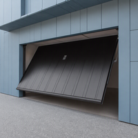 Porte de garage en verre dépoli moderne de nouveau style pour l'alliage de certificat d'UL du Japon Royaume-Uni