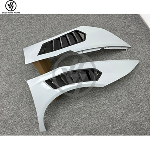 Aile avant en fibre de carbone semi-sèche brillante à tissage sergé style Vorstein pour Lamborghini Huracan LP580/LP610 EVO Performante - Product Image 3