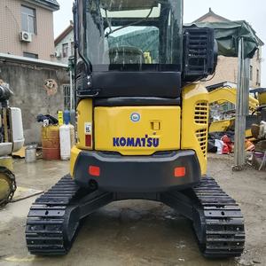 משומש מקורי יפן 3 טון מחפר komatsu pc35mr עם מחפר זחילה יד שנייה עם מזחילה מחפר זחל מנוע - Product Image 1
