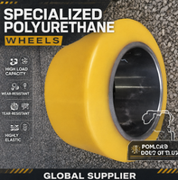 Roue à roulement à pression en polyuréthane solide (PU) durable NICHIYU 235x120x145 mm PLD 10 15 20 30